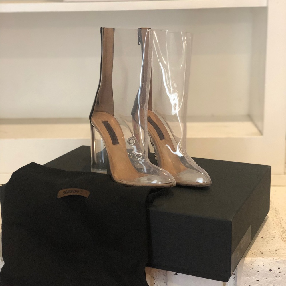 Yeezy Season 3 transparent heels